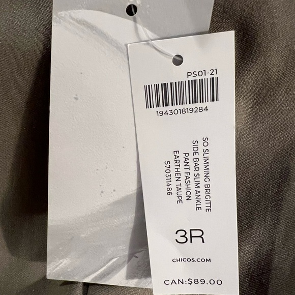 NWT. Chico’s So Slimming Slim Leg Pants. - Picture 5 of 7